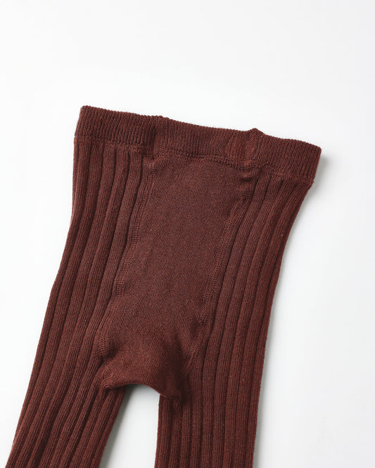 Ribbed Tights || Brown