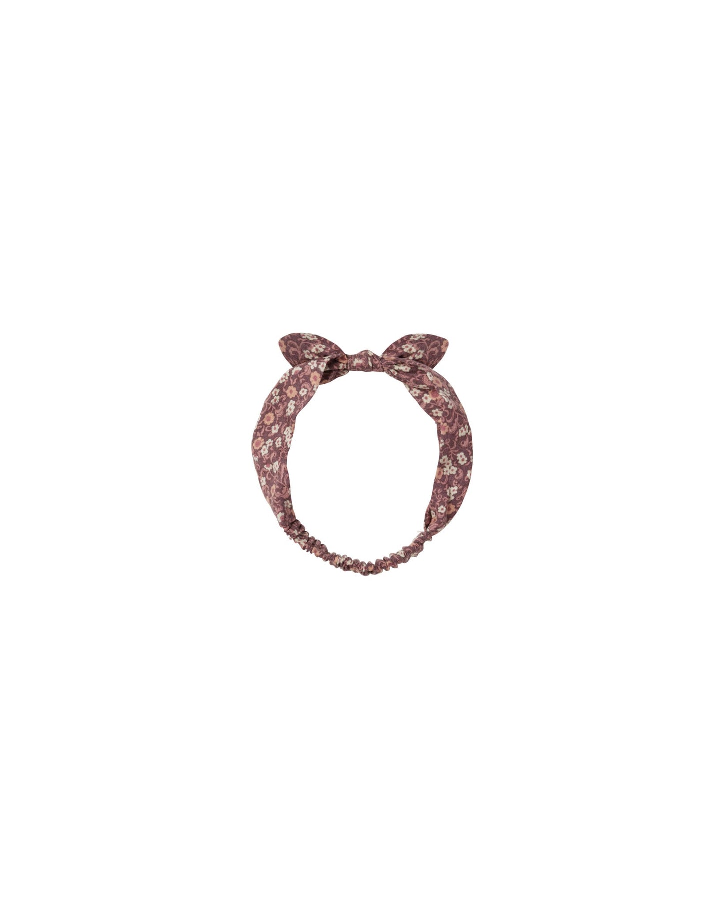 Baby Bow Headband | Plum Floral