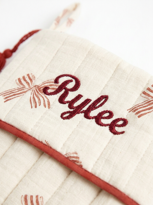 Christmas Stocking | Peppermint Bows