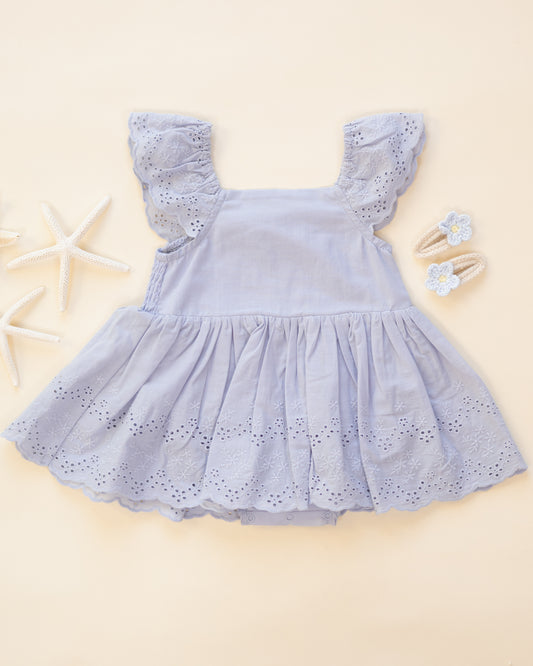 Remi Romper || Periwinkle