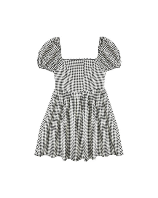 Axel Dress || Black Gingham - Teen