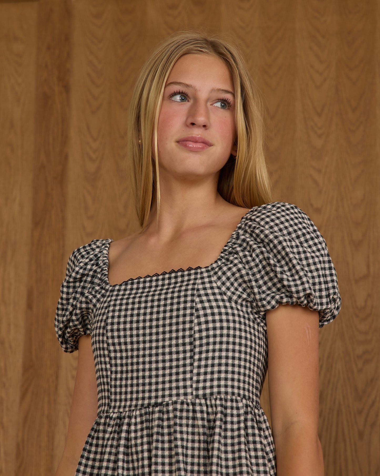 Axel Dress || Black Gingham - Teen