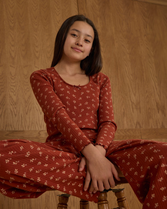 Ribbed Lounge Set || Ruby Ditsy - Teen