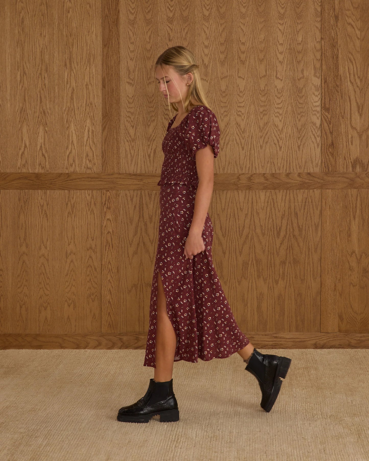 Midi Skirt || Harvest Berry - Teen