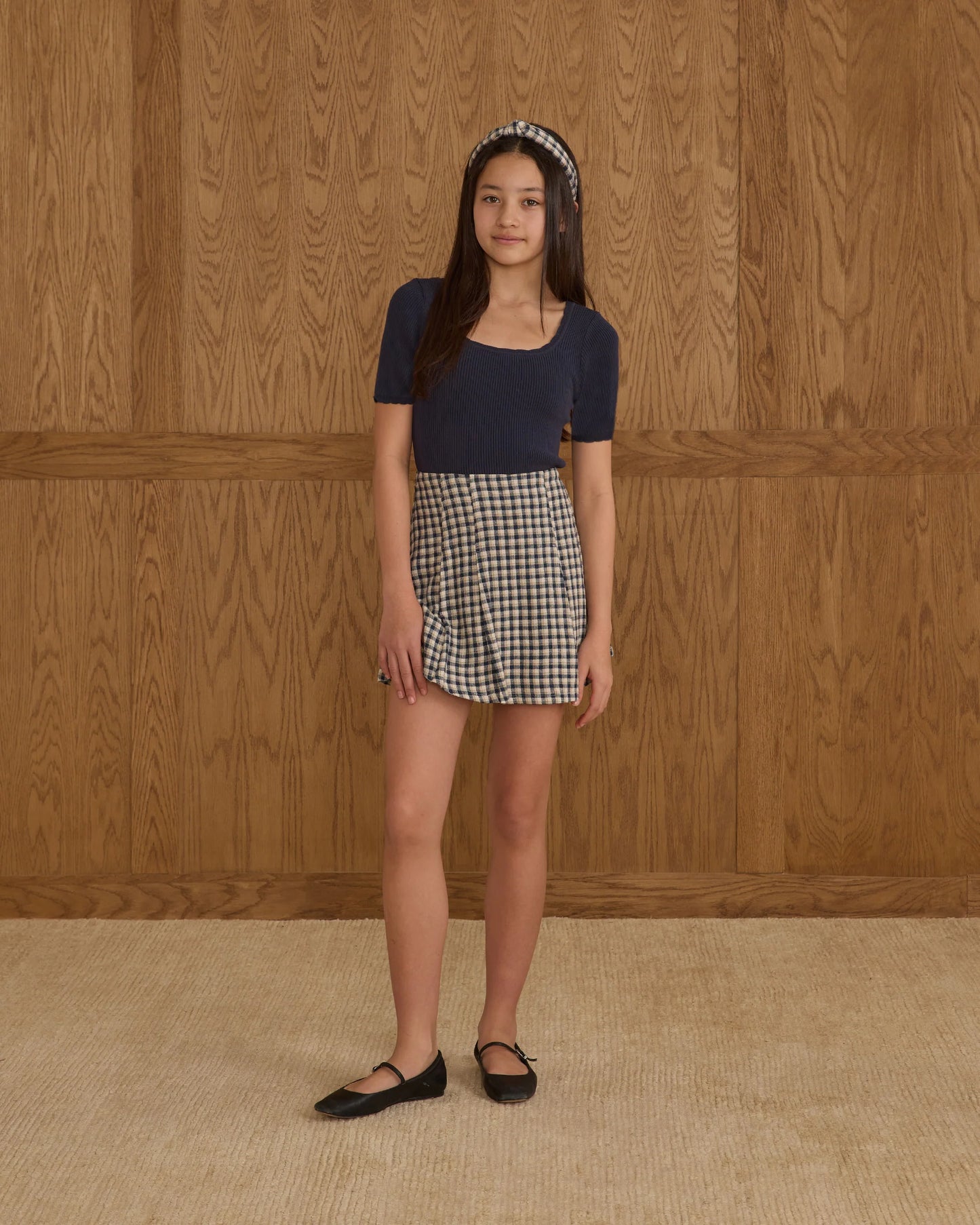 Scallop Tee || Navy