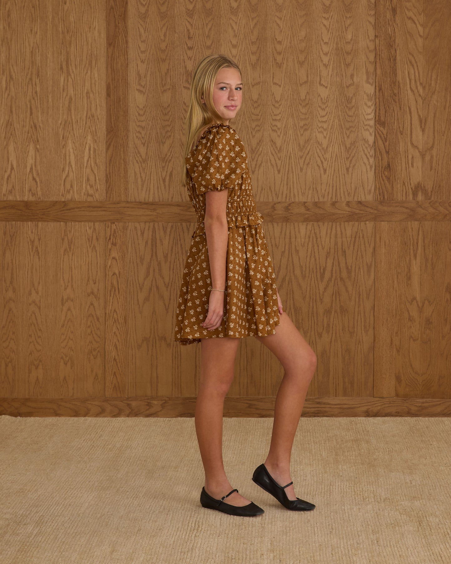 Shayla Dress || Golden Fleur - Teen