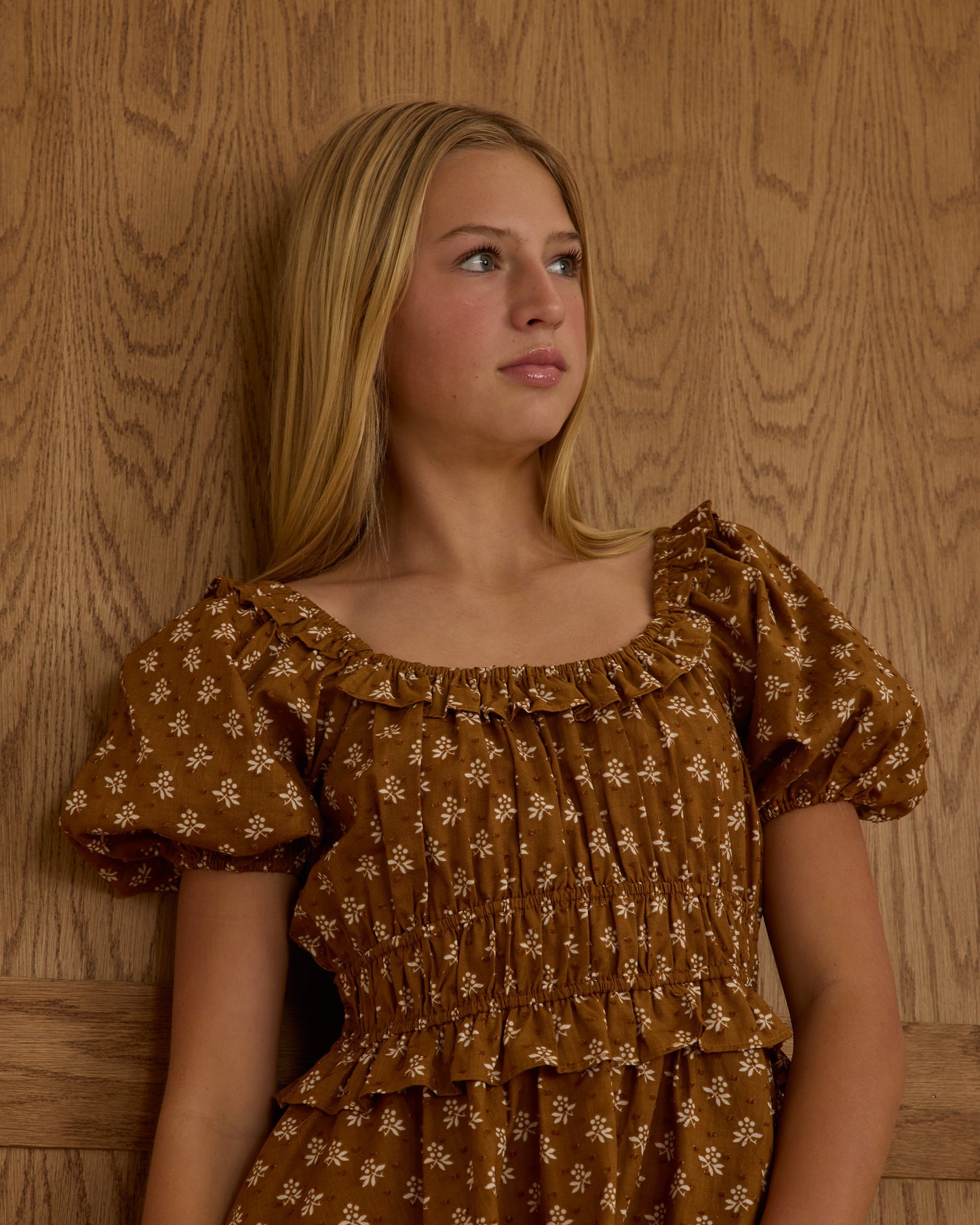 Shayla Dress || Golden Fleur - Teen
