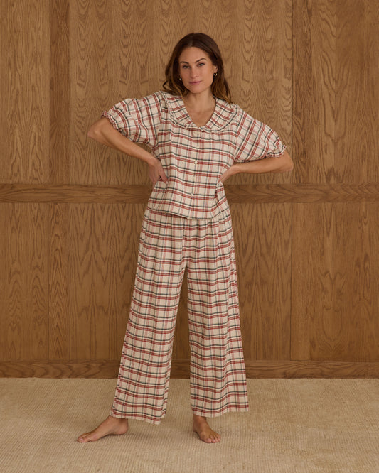 Women's Ruffle Pajamas | Holiday Flannel