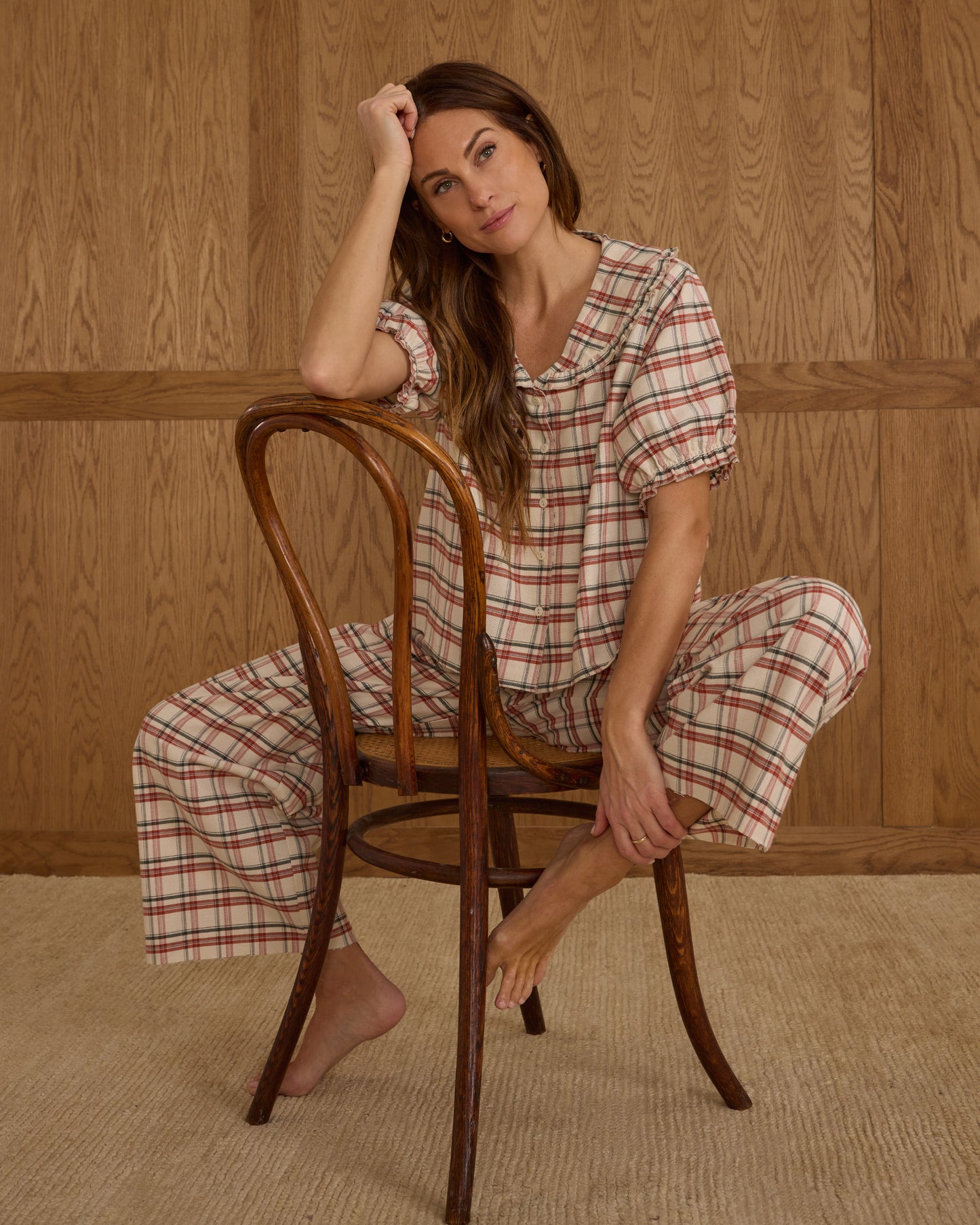 Women's Ruffle Pajamas | Holiday Flannel