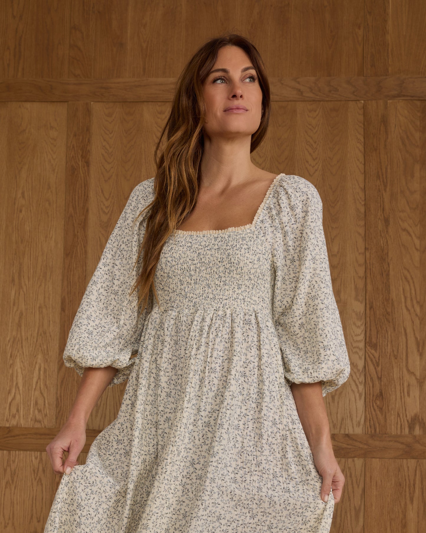 Women's Della Dress | Blue Vines