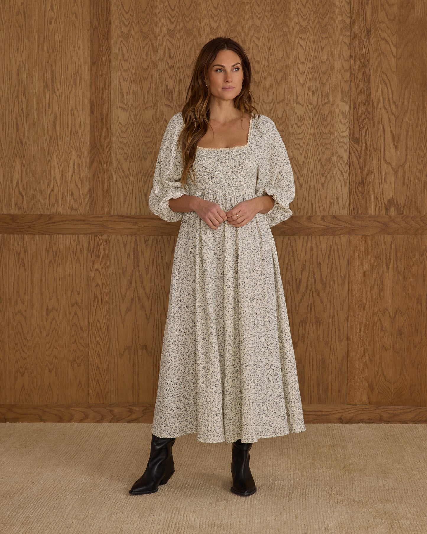 Women's Della Dress | Blue Vines