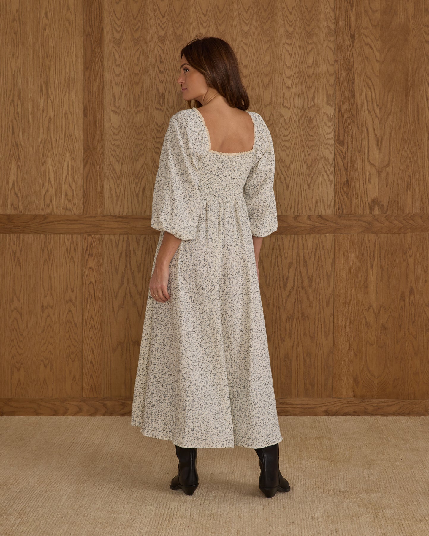 Women's Della Dress | Blue Vines