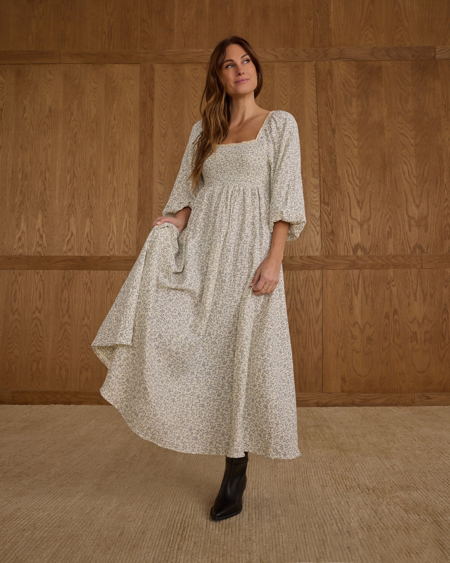 Women's Della Dress | Blue Vines