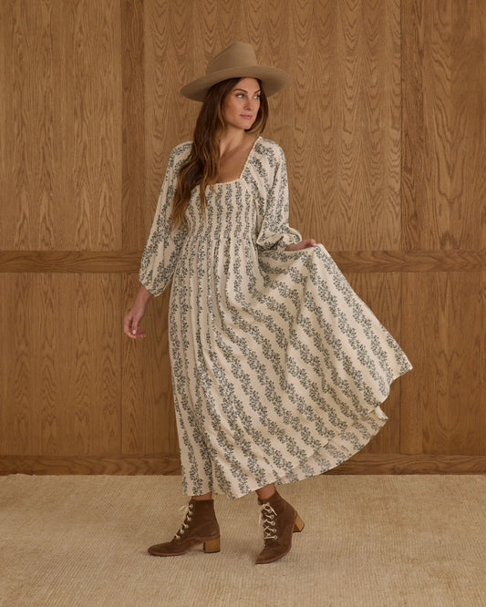 Women's Della Dress | Green Vines