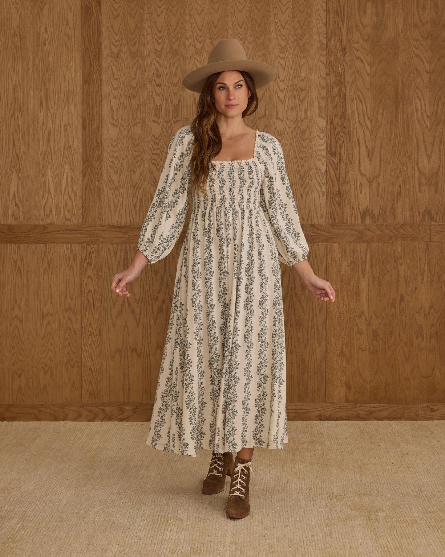 Women's Della Dress | Green Vines