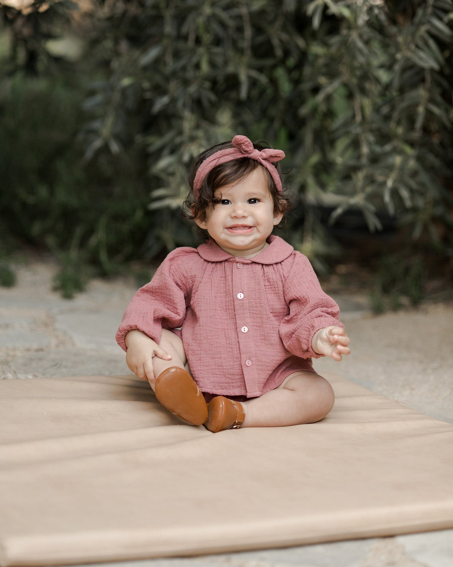 Baby Bow Headband | Raspberry