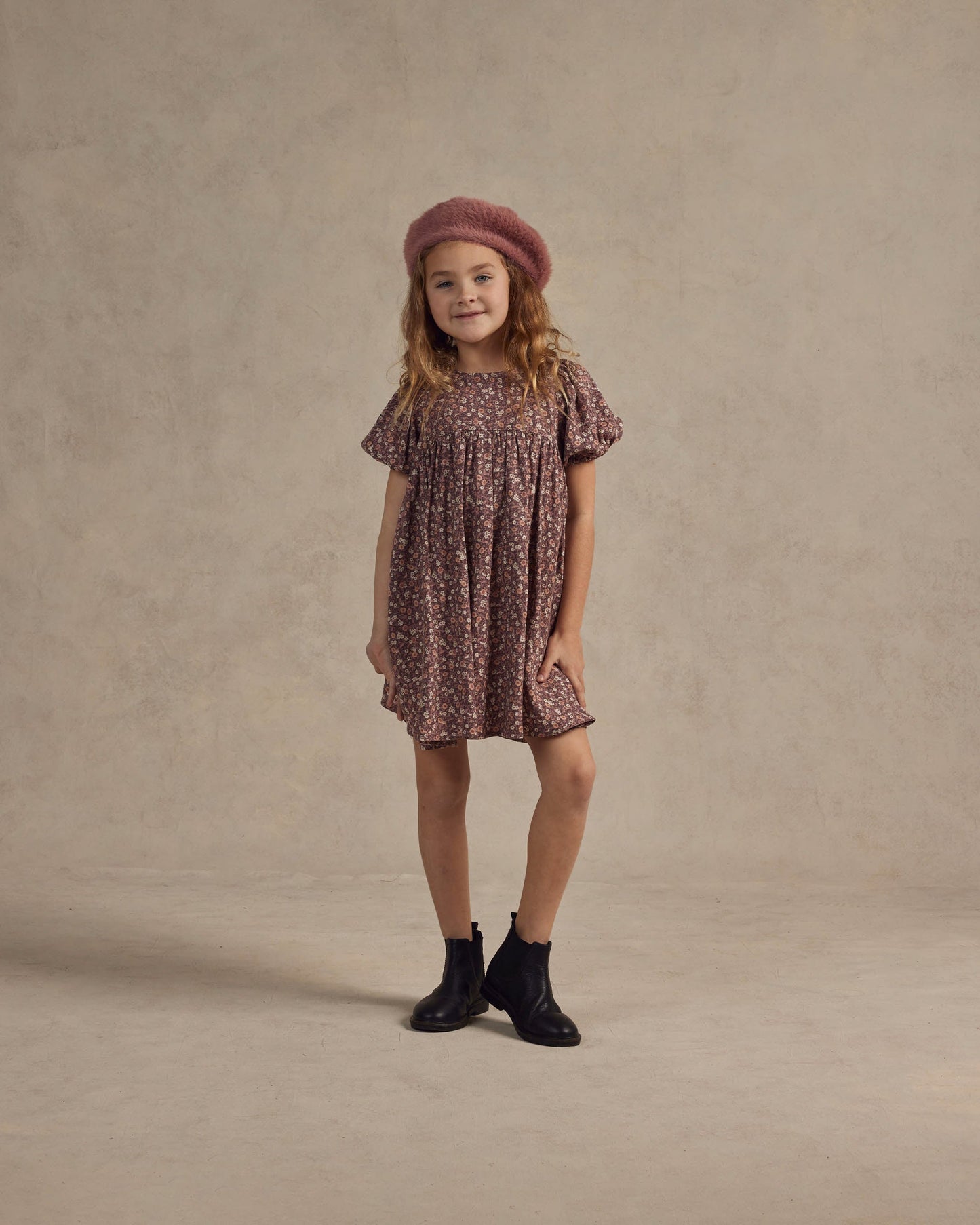 Marley Dress | Plum Floral