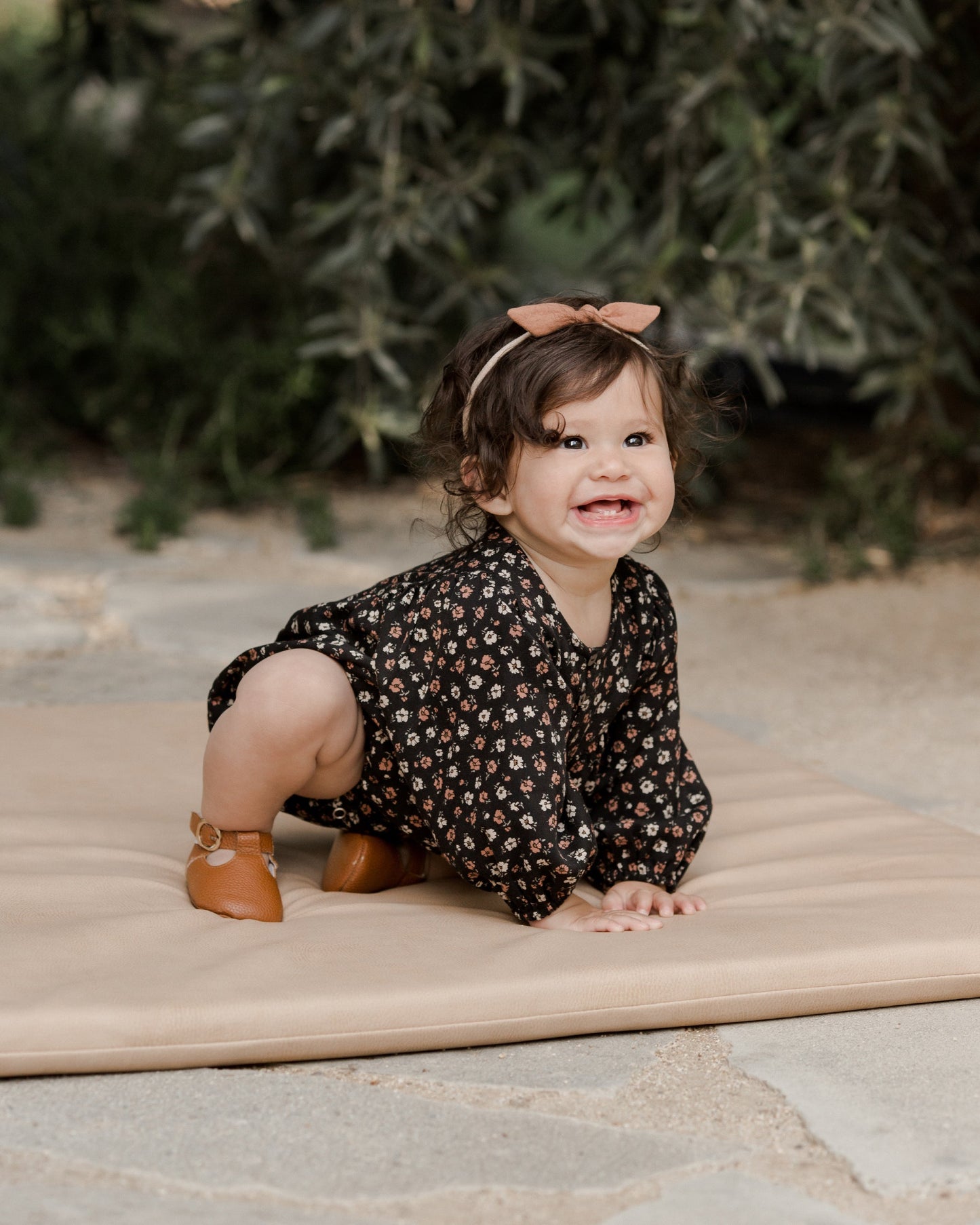 Gwen Romper | Dark Floral