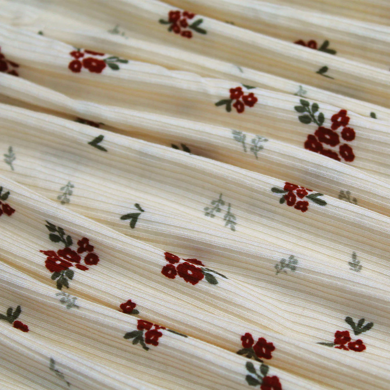 Ribbed Convertible Zip Sleeper | Scattered Floral