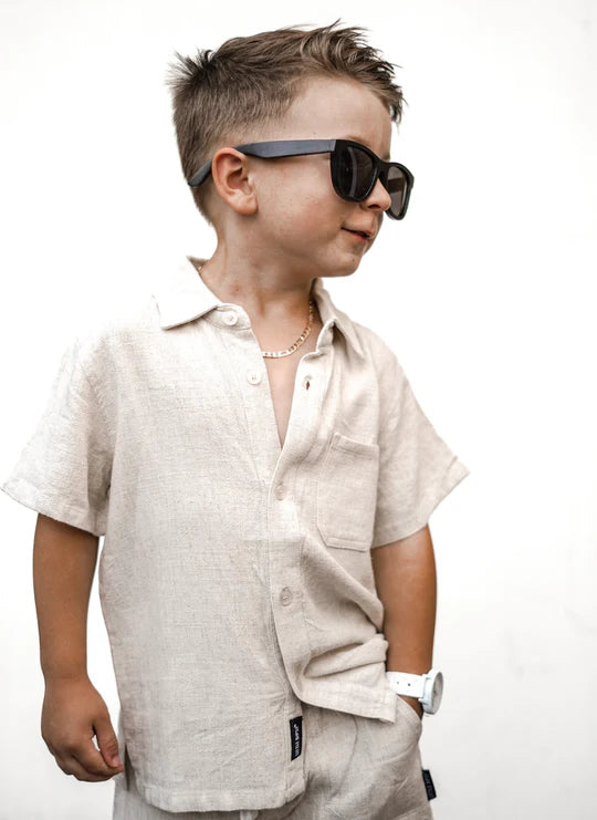 Linen Button Up | Sand