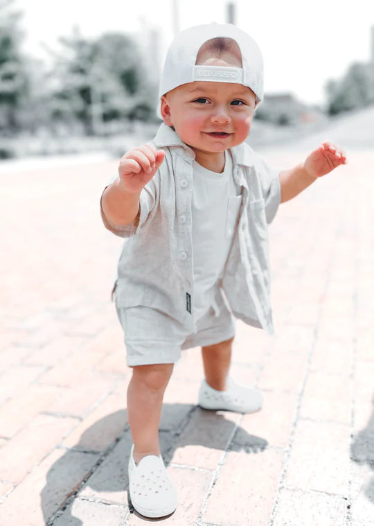 Linen Button Up | Sand