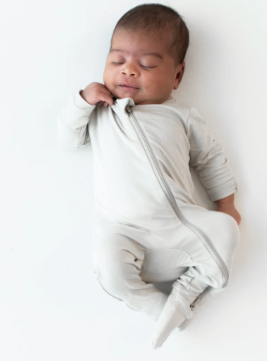 Bamboo Zipper Footie | Oat