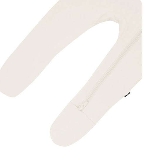 Bamboo Zipper Footie | Oat