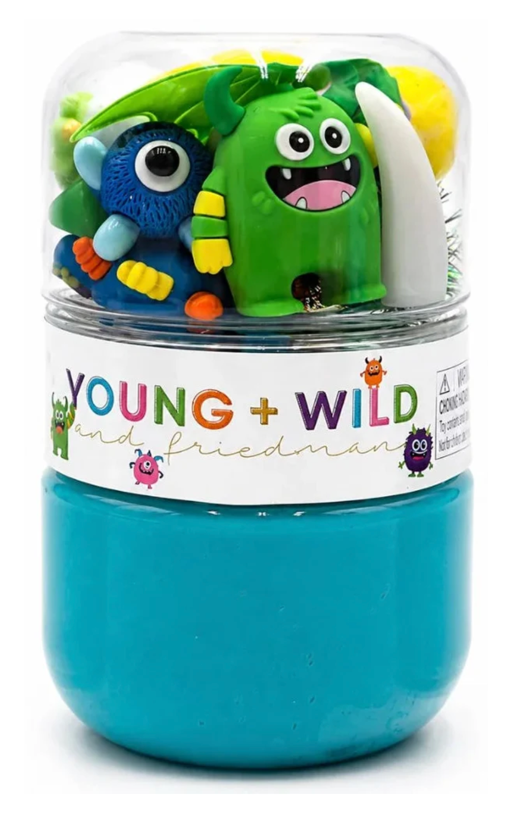 Colorful Monster Grab & Go Dough Jar