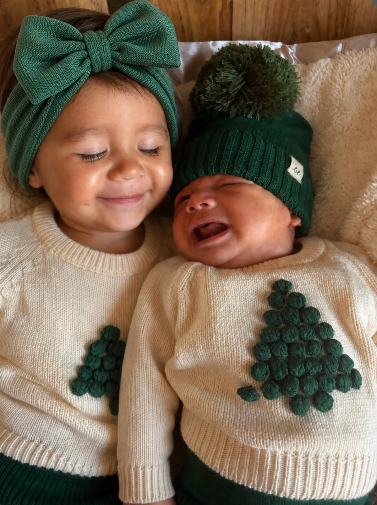 Classic Bow Headband | Alpine Green