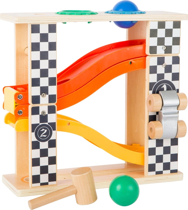 Rally Hammering Marble Run