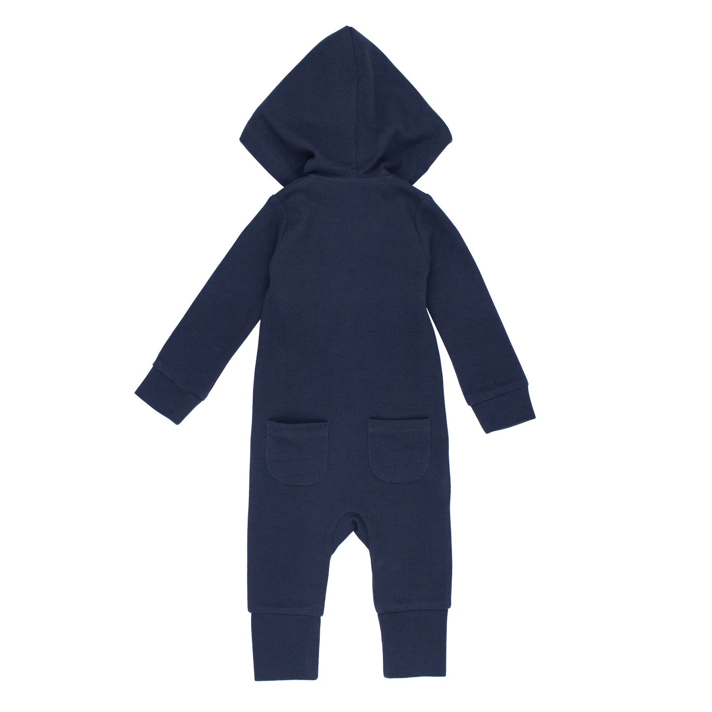 Thermal 2-Way Zip Hooded Jumpsuit | Midnight