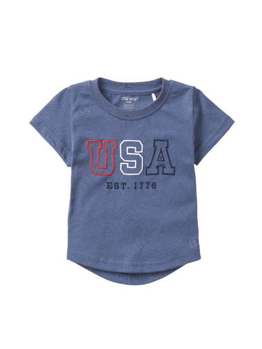 USA Tee | Navy