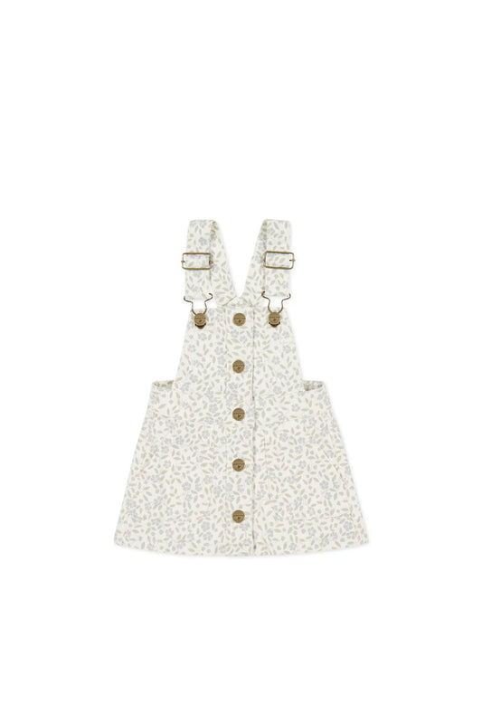 Vintage Overall Dress | Elodie Whisper White