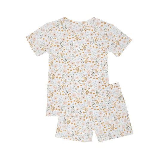 Shorts Bamboo Pajama Set | Whimsical Floral