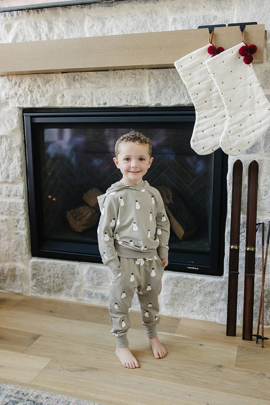 Hooded French Terry Set | Snowman