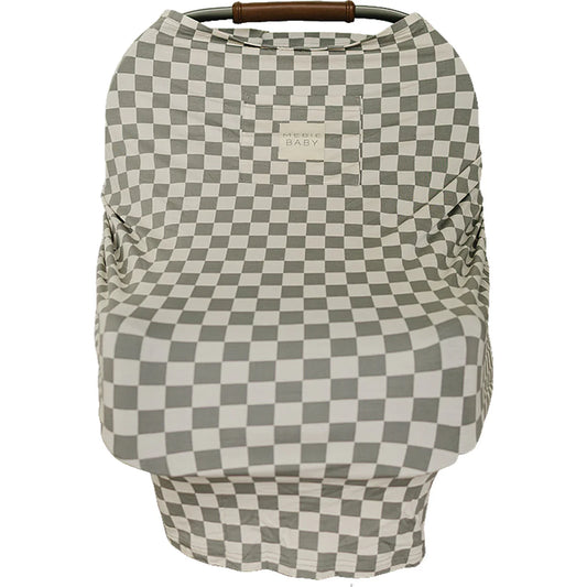 Light Green Checkered Bamboo Multi-Use Cover