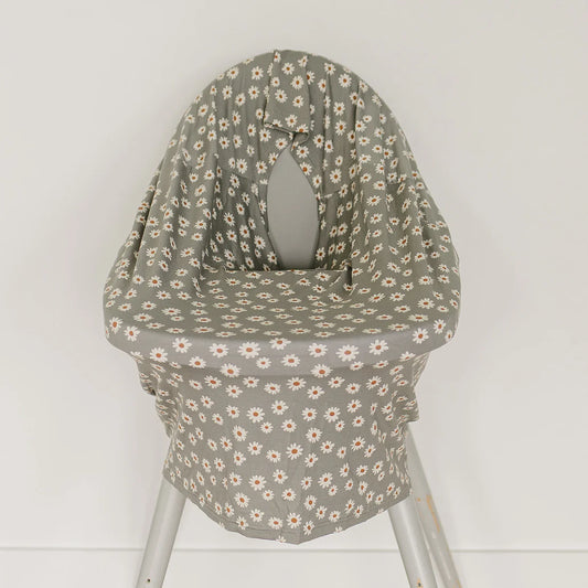 Light Green Daisy Bamboo Multi-Use Cover