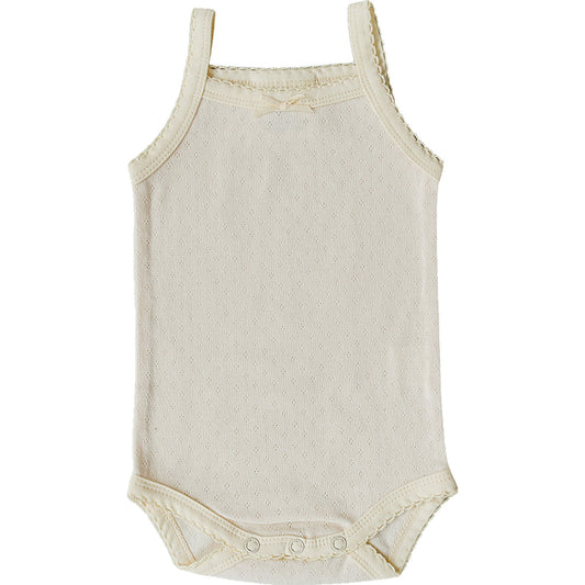 Yellow Pointelle Tank Bodysuit