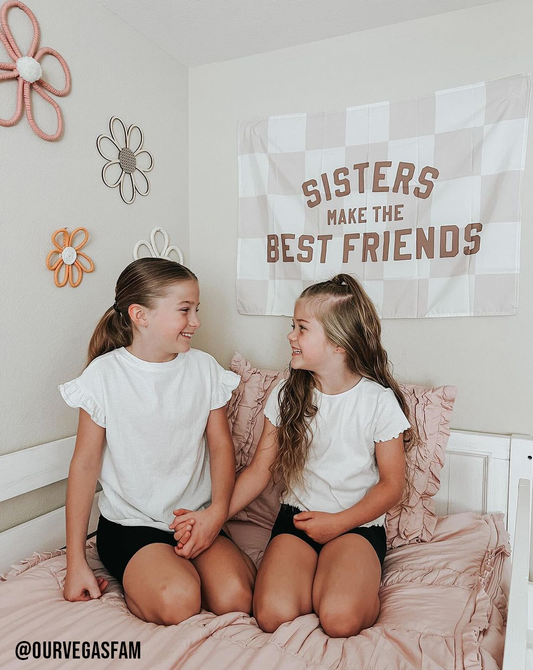 Sisters Make The Best Friends Wall Banner | Small 17x13"