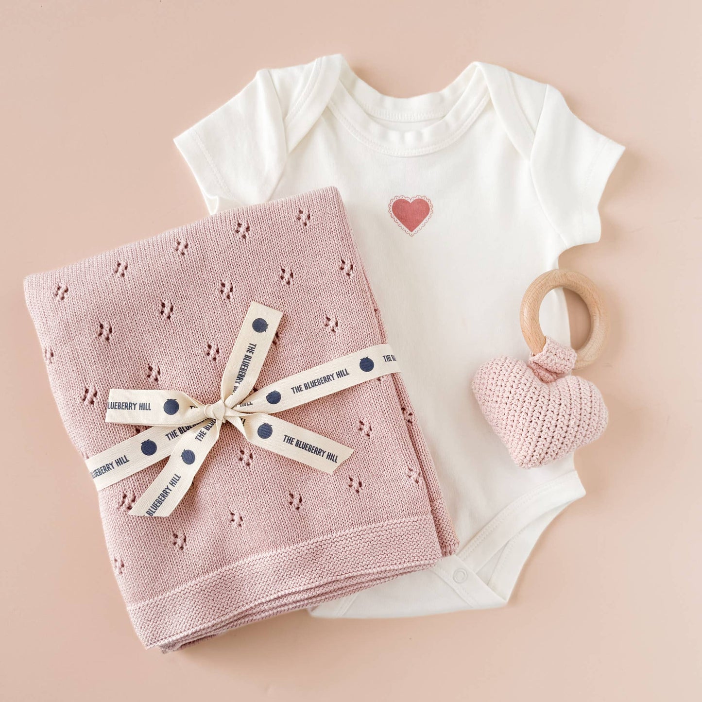 Organic Cotton Heirloom Pique Blanket
| Blush