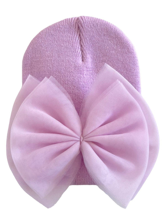 Baby's First Hat | Lavender Tulle Bow