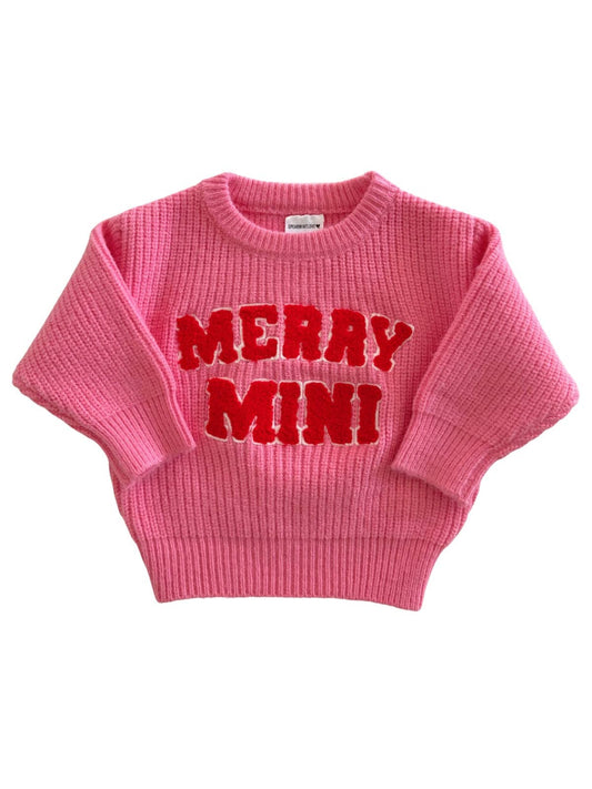 Merry Mini Knit Sweater | Bubblegum