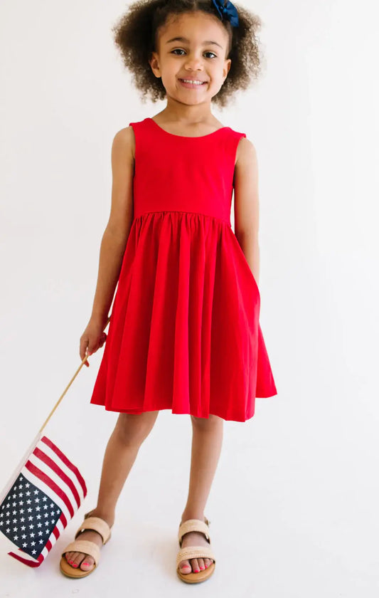 Tank Dress in Scarlet