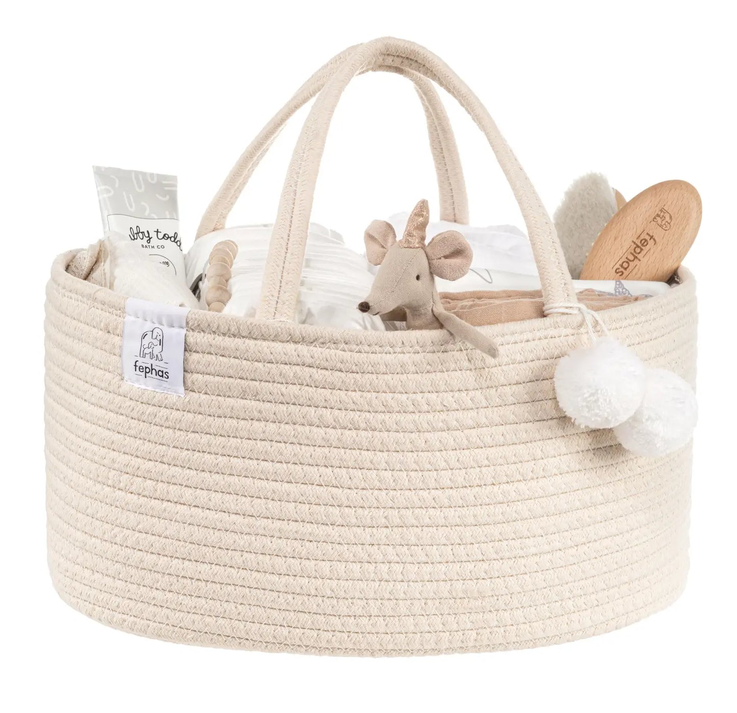 Cotton Rope Diaper Caddy | 2 Colors