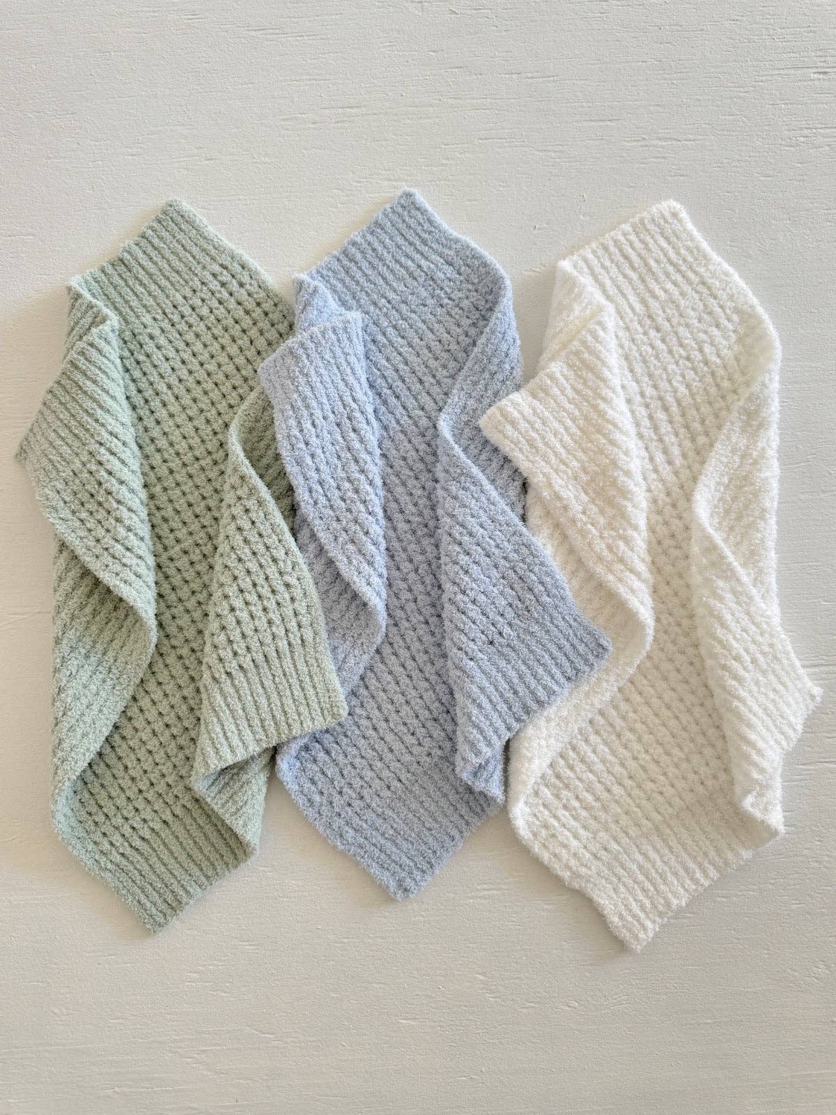 Phufy® Bliss Waffle Mini Blanket, Mist Green
