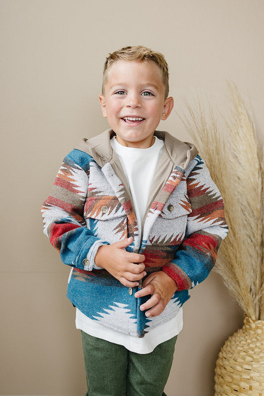 Aiden Southwest Hooded Shacket