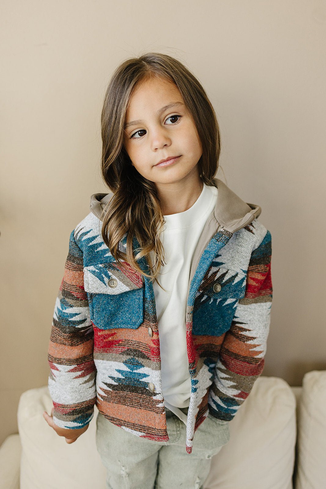 Aiden Southwest Hooded Shacket