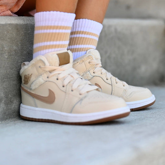 Tan Stripe Tate Sock