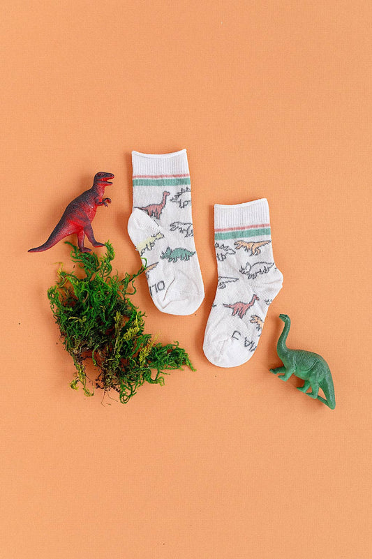 Dinosaur Sock: 5-8 Yrs
