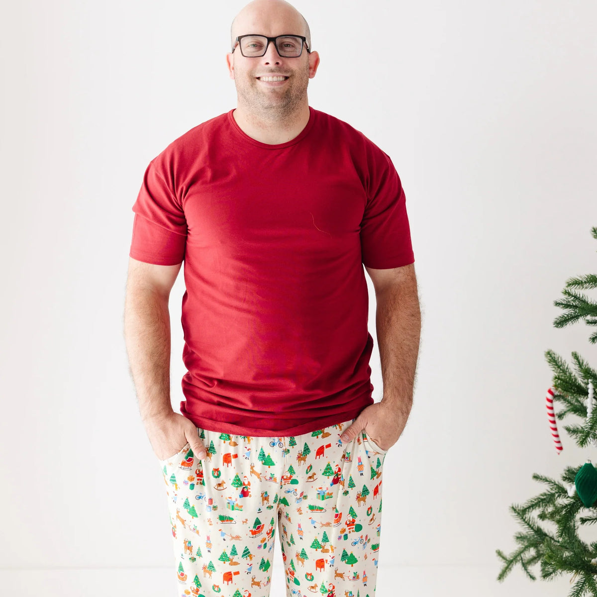 Men's Short Sleeve Bamboo Shirt | Red